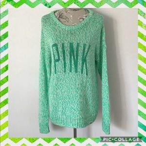 ~VS PINK Oversized Comfy Cable Knit Sweater Tunic~